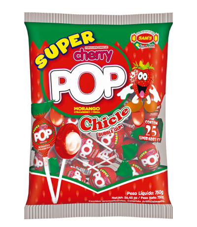 Super Cherry Pop Morango - 