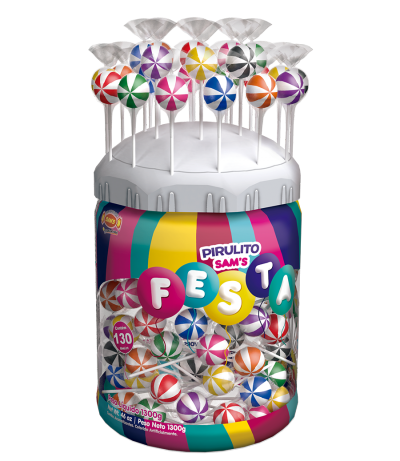 Pirulito Sam’s Festa Mix – Expositor - 