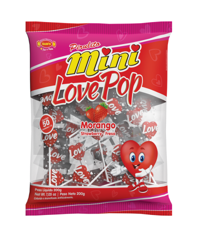 Mini Love Pop Morango - 