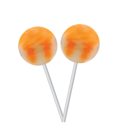 Pirulito Original Gourmet Lollipop (31g) – Laranja com creme - 
