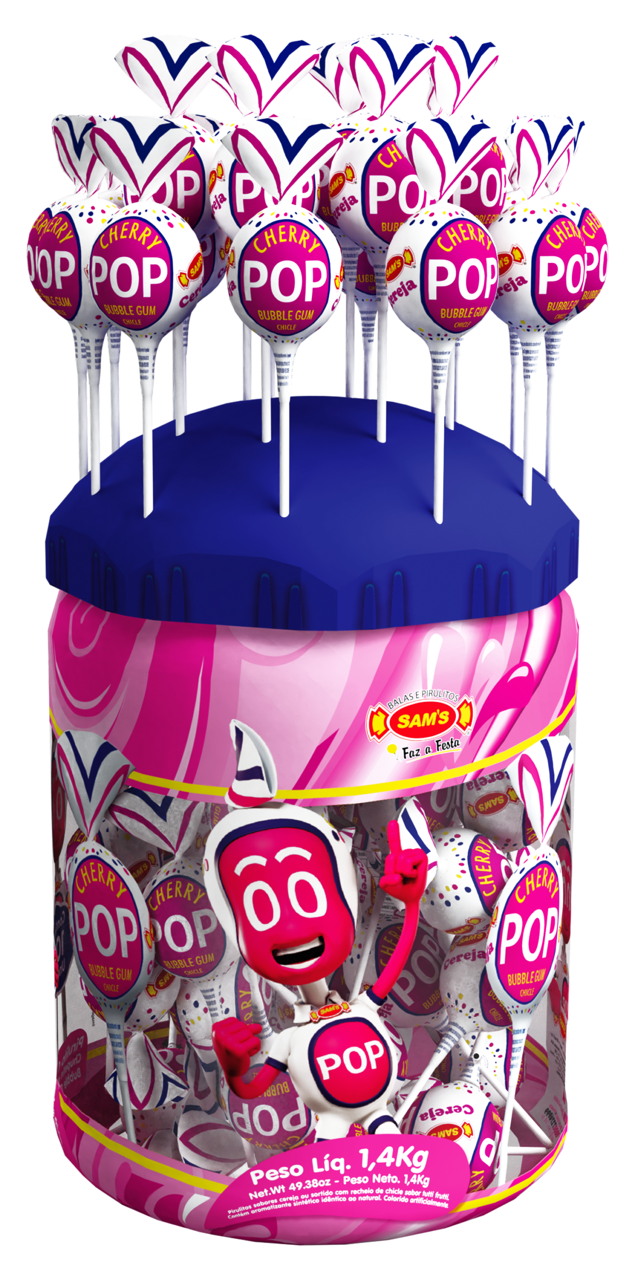 Expositor Cherry Pop Cereja