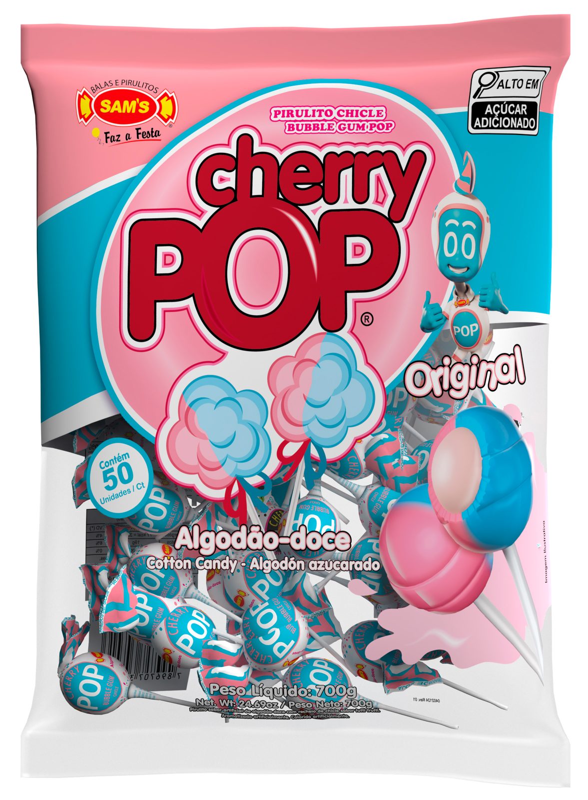 Cherry Pop Algodão Doce