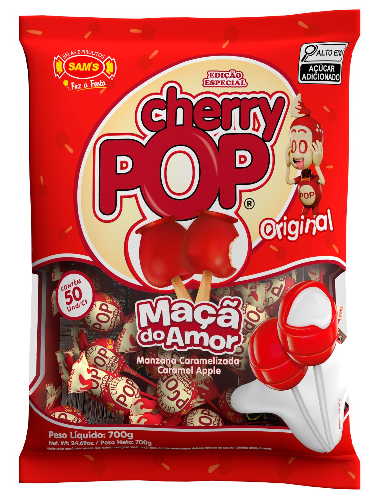 Cherry Pop Maçã Do Amor