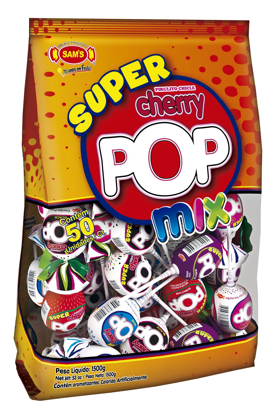 Expositor Super Cherry Pop Mix
