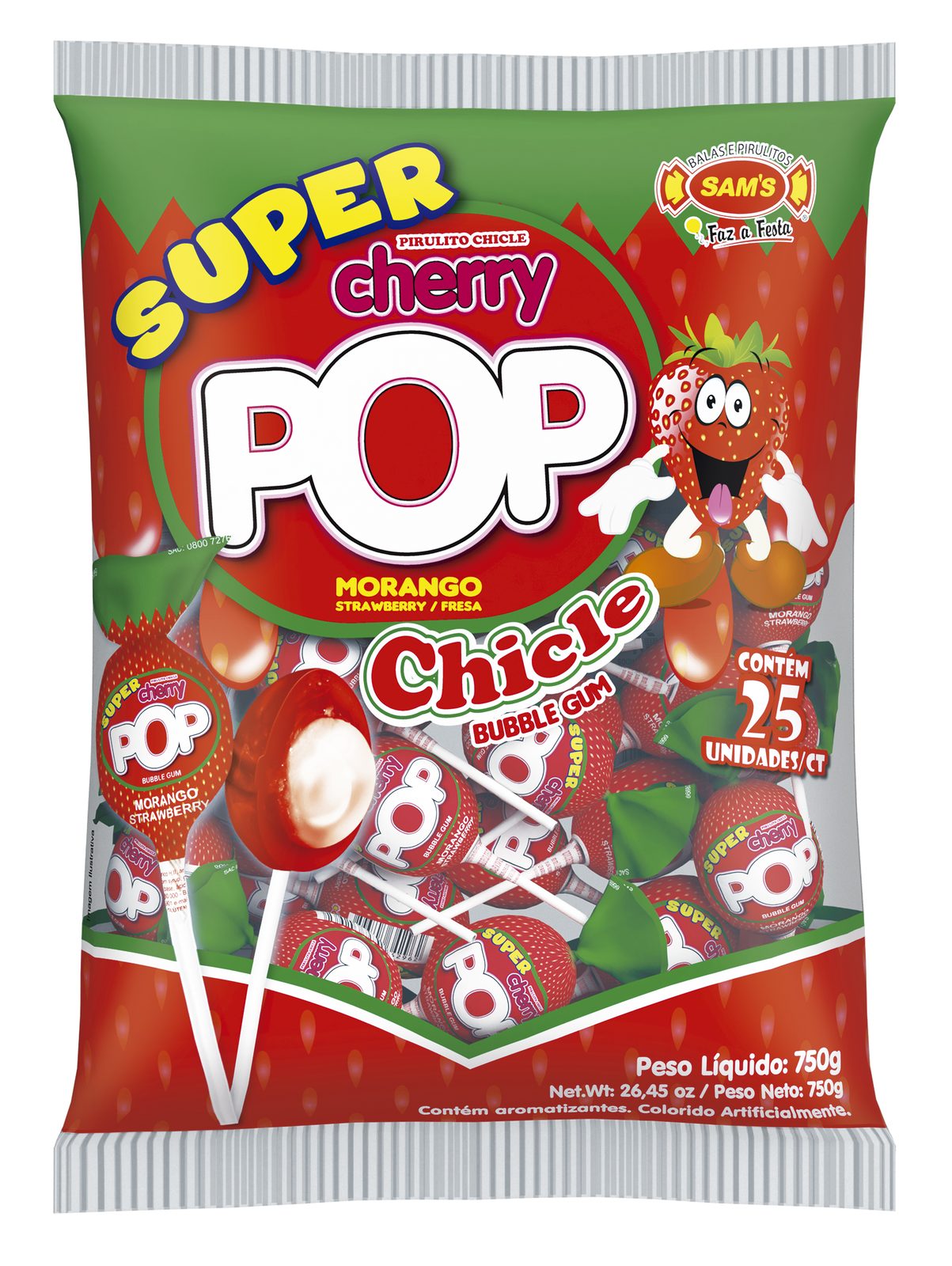 Super Cherry Pop Morango