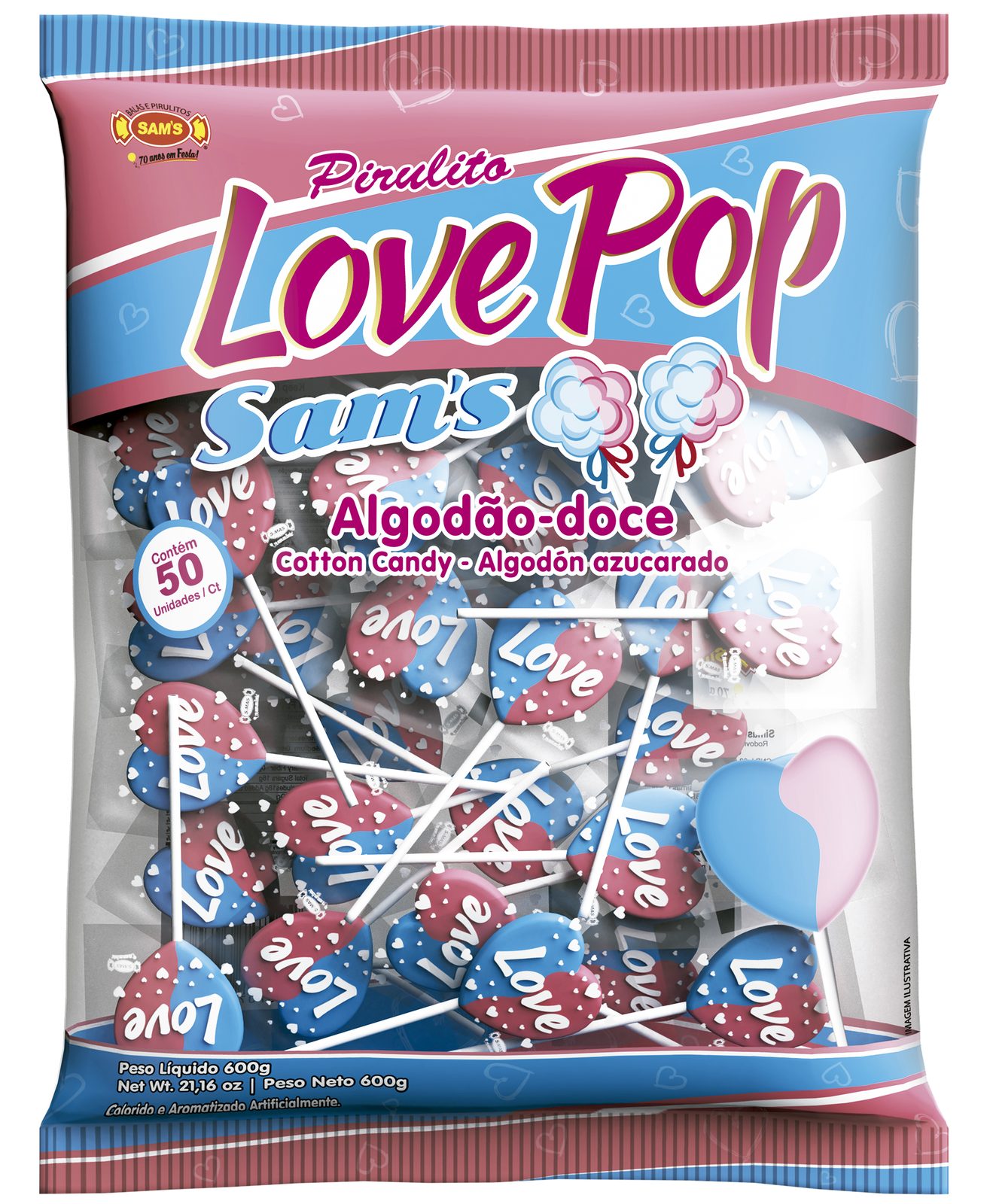 Love Pop Algodão Doce