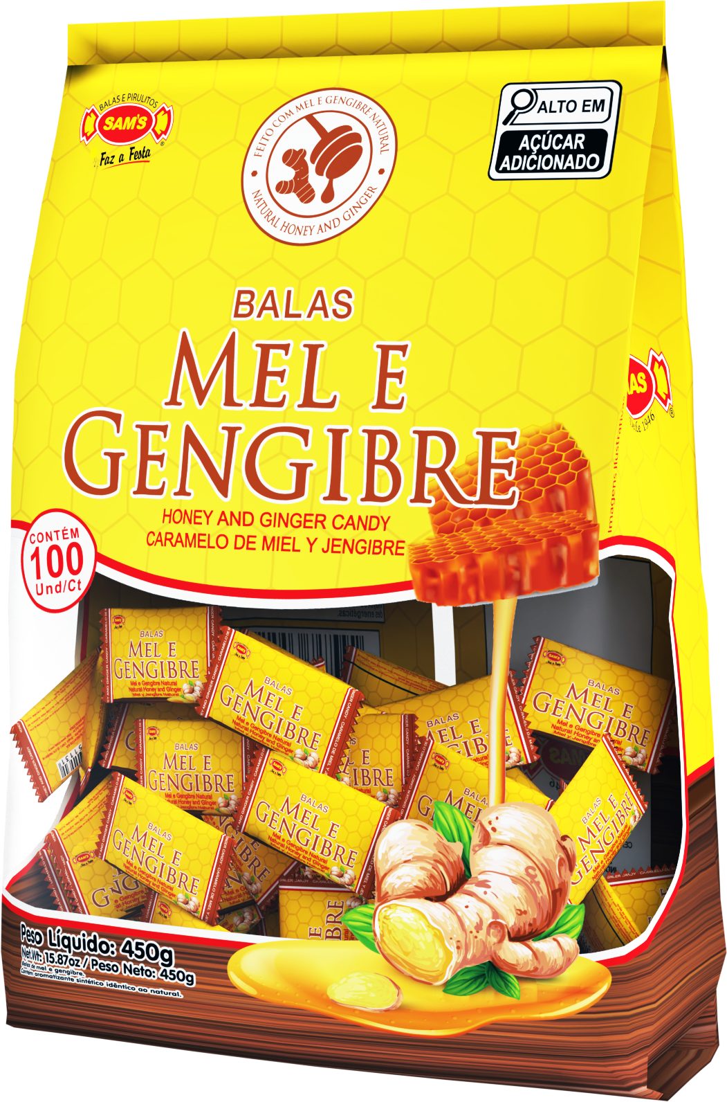 Balas Mel E Gengibre