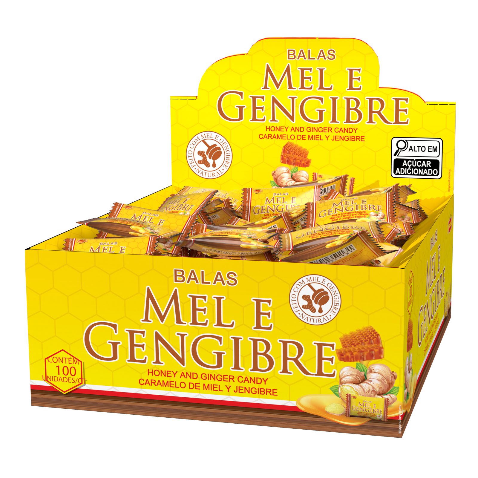 Display Mel E Gengibre