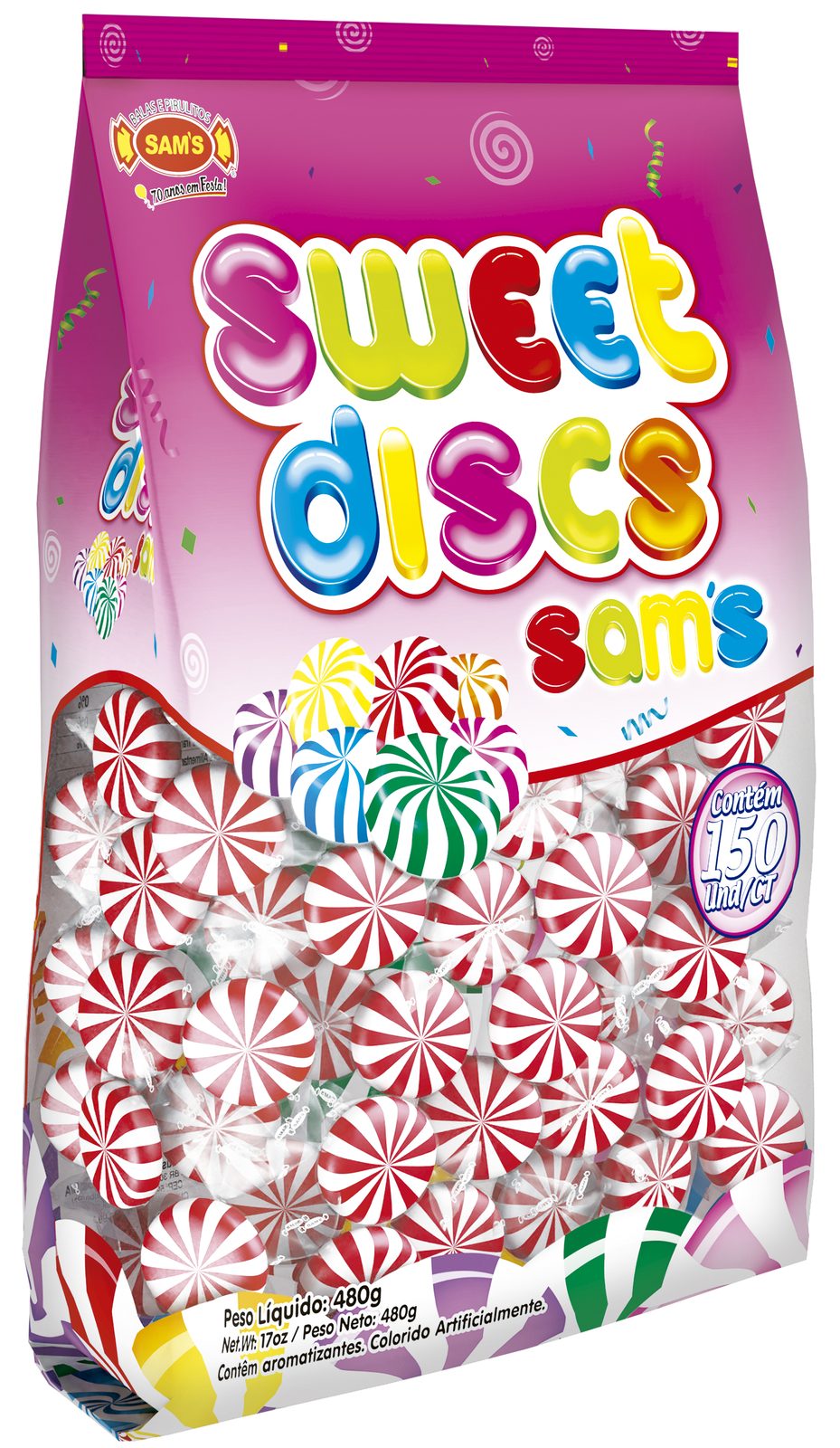 Sweet Discs Morango (Vermelho)